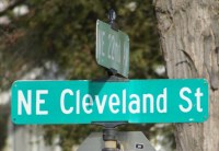 President Cleveland Street Sign