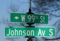 President Johnson Street Sign