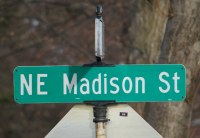 President Madison Street Sign