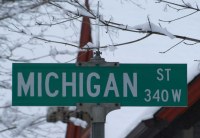 Michigan Street Sign