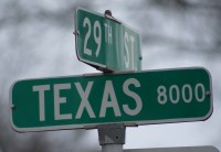 Texas Street Sign