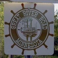 Great River Road Sign