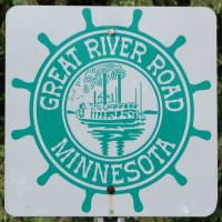 Great River Road Sign