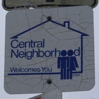 Central Neighborhood Sign