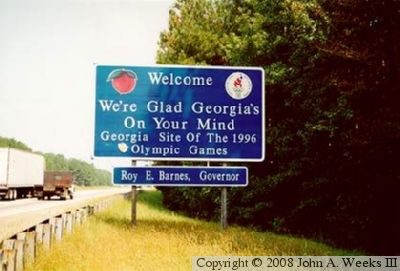State Line Sign