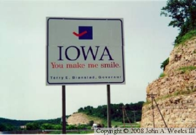 State Line Sign