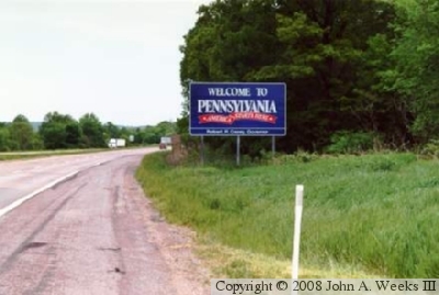 State Line Sign
