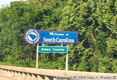 State Line Sign