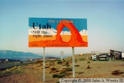 State Line Sign