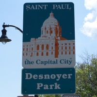 Desnoyer Park Neighborhood Sign