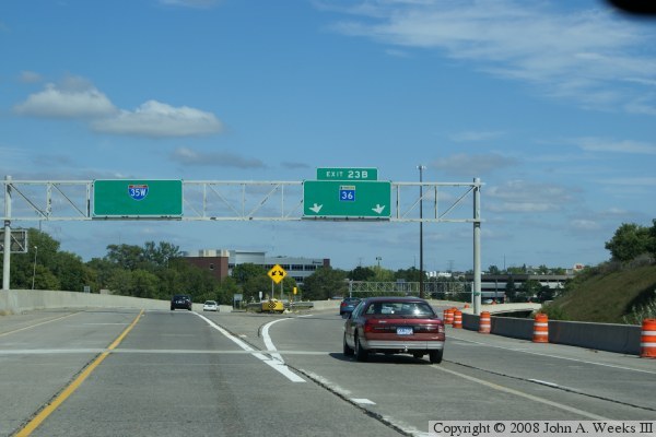 I-35W Bridge Detour Northbound, Mississippi River, Minneapolis, MN
