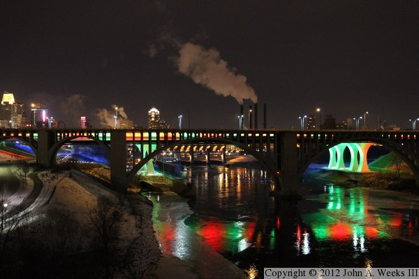 I-35W Saint Anthony Falls Bridge, Mississippi River, Minneapolis, MN
