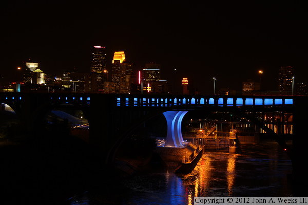 I-35W Saint Anthony Falls Bridge, Mississippi River, Minneapolis, MN