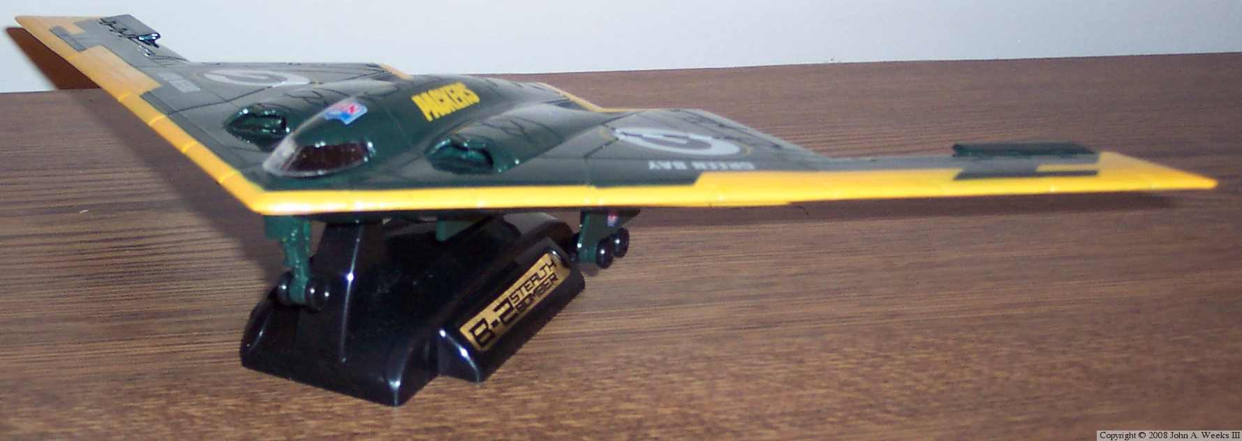 Green Bay Packer Stealth Bomber