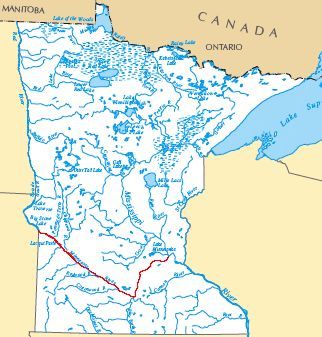 Minnesota River Map