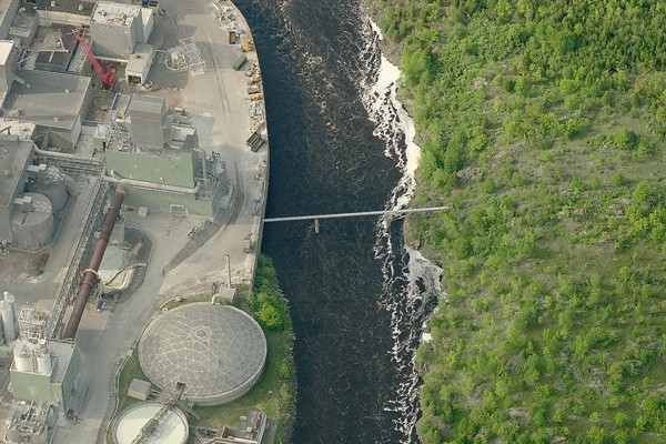 Lake Superior Water Pipeline Bridge