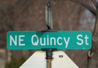 President Adams Street Sign
