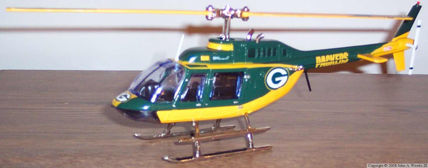 Green Bay Packer Helicopter