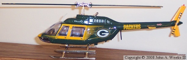 Green Bay Packer Helicopter
