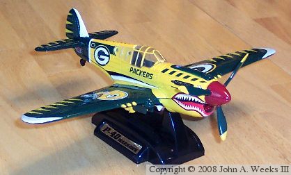 Green Bay Packer Fighter Plane