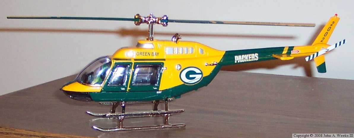 Green Bay Packer Helicopter